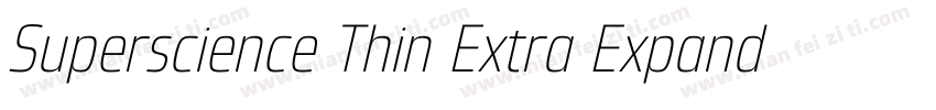Superscience Thin Extra Expanded字体转换